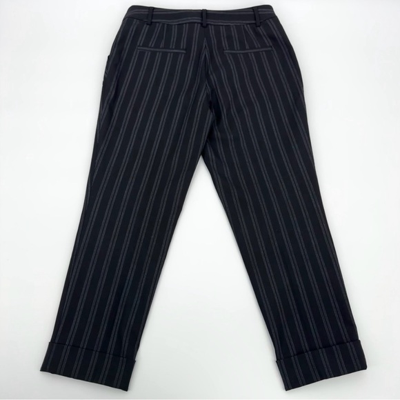 Athropologie Cartonnier LOU Taper Cuffed Wool Blend Striped Trouser - Picture 3 of 10